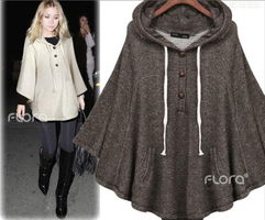 yly 8862 韓版新款帶帽斗篷，秋冬時尚的優雅之選